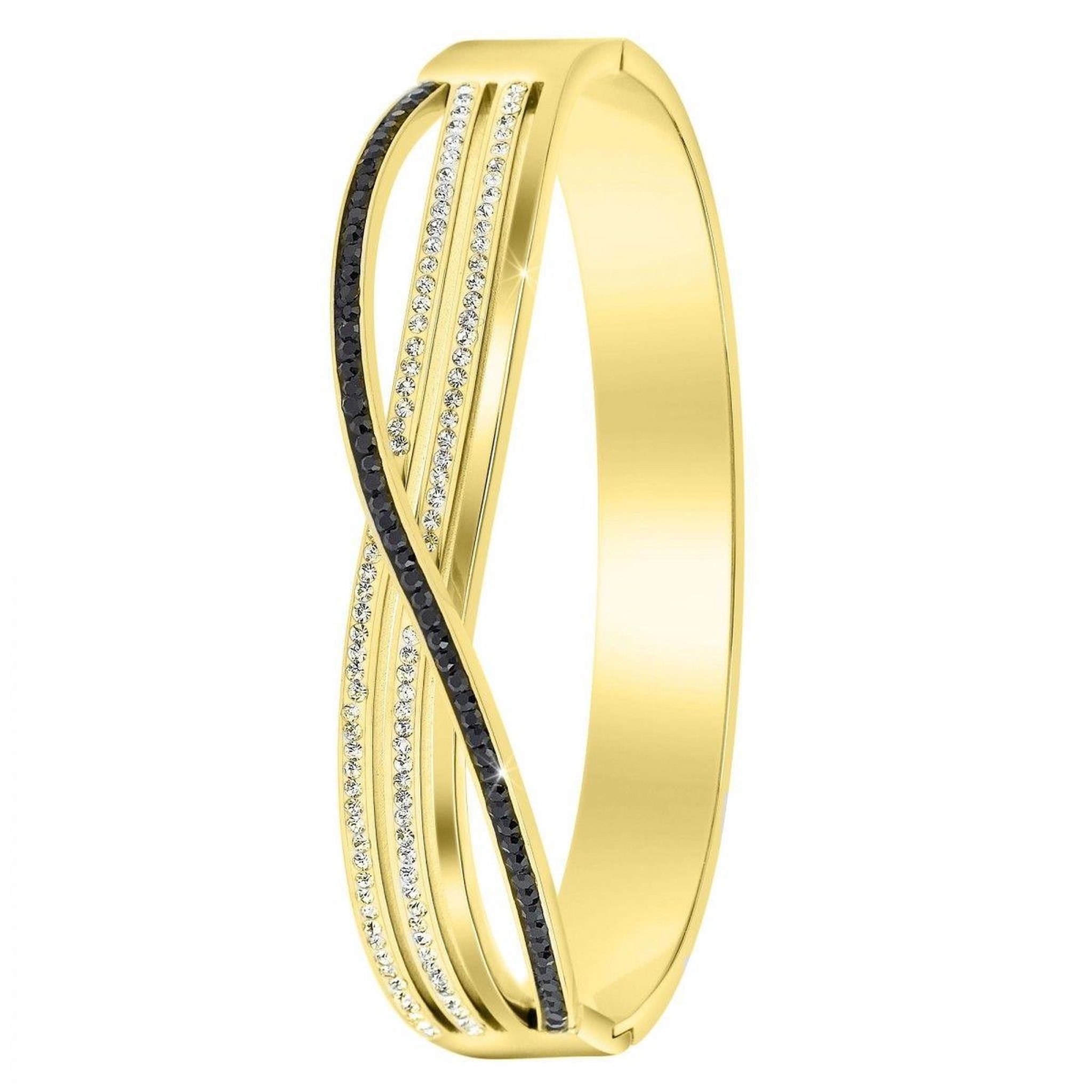 SC BOHEME Bracelet en acier inoxydable orné de Cristaux scintillants par SC Bohème
