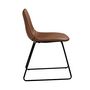 Voir la diapositive 2 : Rendez vous déco Lot de 2 chaises en cuir synthétique marron - Gaspard
