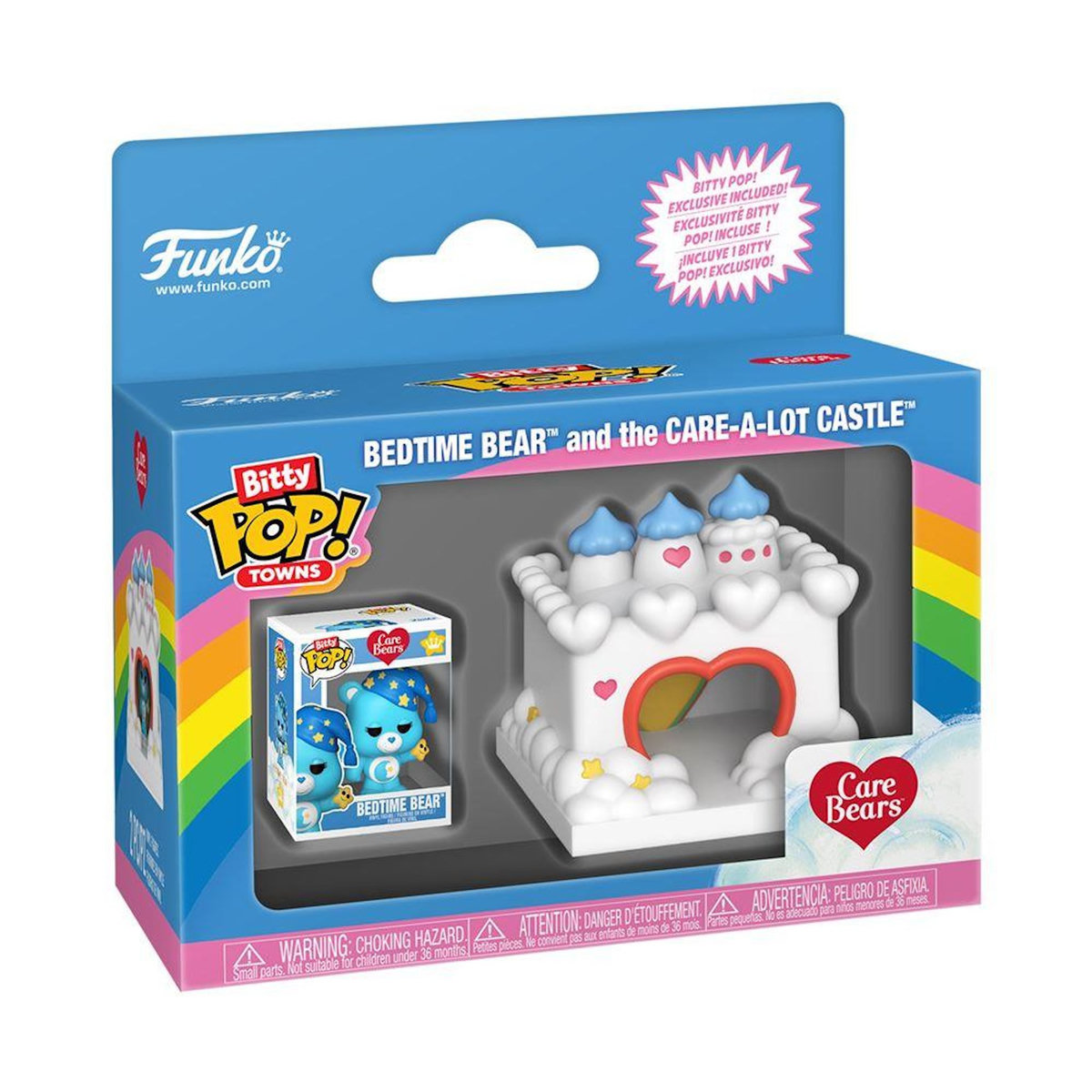 Funko Figurine Funko Bitty Pop Towns Care Bears Bedtime Bear and the Care a Lot Castle
