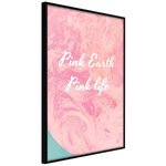 Paris Prix Affiche Murale Encadrée  Pink Life. Coloris disponibles : Jaune, Noir