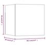 Voir la diapositive 6 : VIDAXL Meuble TV mural Sonoma gris 30,5x30x30 cm