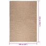 Voir la diapositive 6 : VIDAXL Tapis ZIZUR 160x230 cm aspect de jute interieur et exterieur