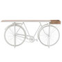 Voir la diapositive 4 : Paris Prix Console Vintage en Métal  Vélo  185cm Blanc