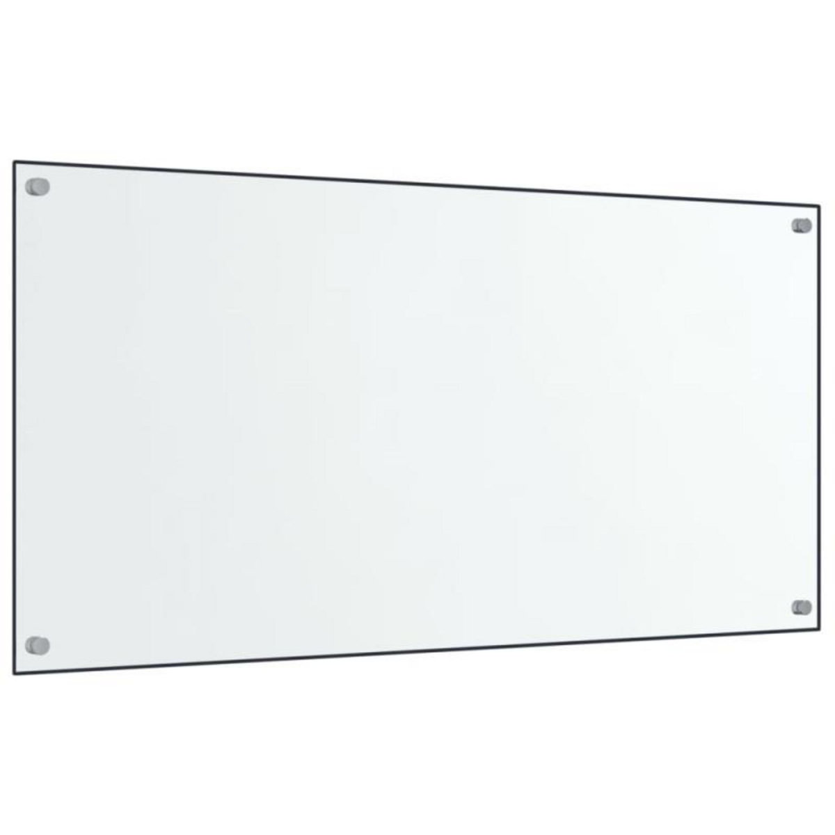 VIDAXL Dosserets de cuisine 2 pcs transparent 80x50 cm verre trempé