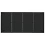 Voir la diapositive 5 : VIDAXL Table de jardin dessus en verre Noir 190x90x75cm Resine tressee