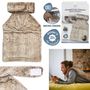 Voir la diapositive 5 : TOILINUX Bouillotte couverture dorsale micro-ondable - Marron