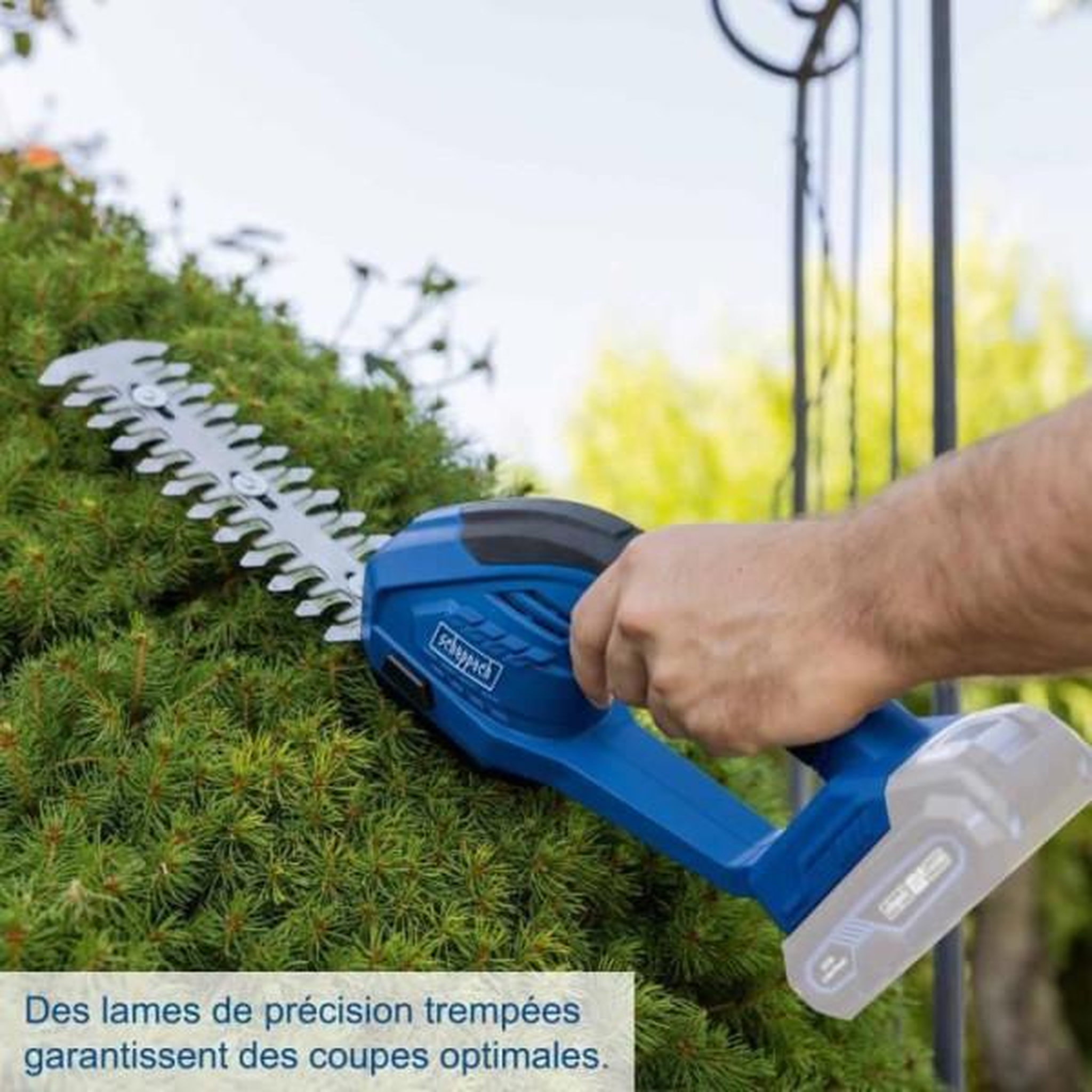 Voir la diapositive 4 : SCHEPPACH Coupe-bordure/taille-haies sans fil SCHEPPACH C-HTGS200-X - Set S - 2 en 1 - Batterie 20V IXES 2Ah + chargeur