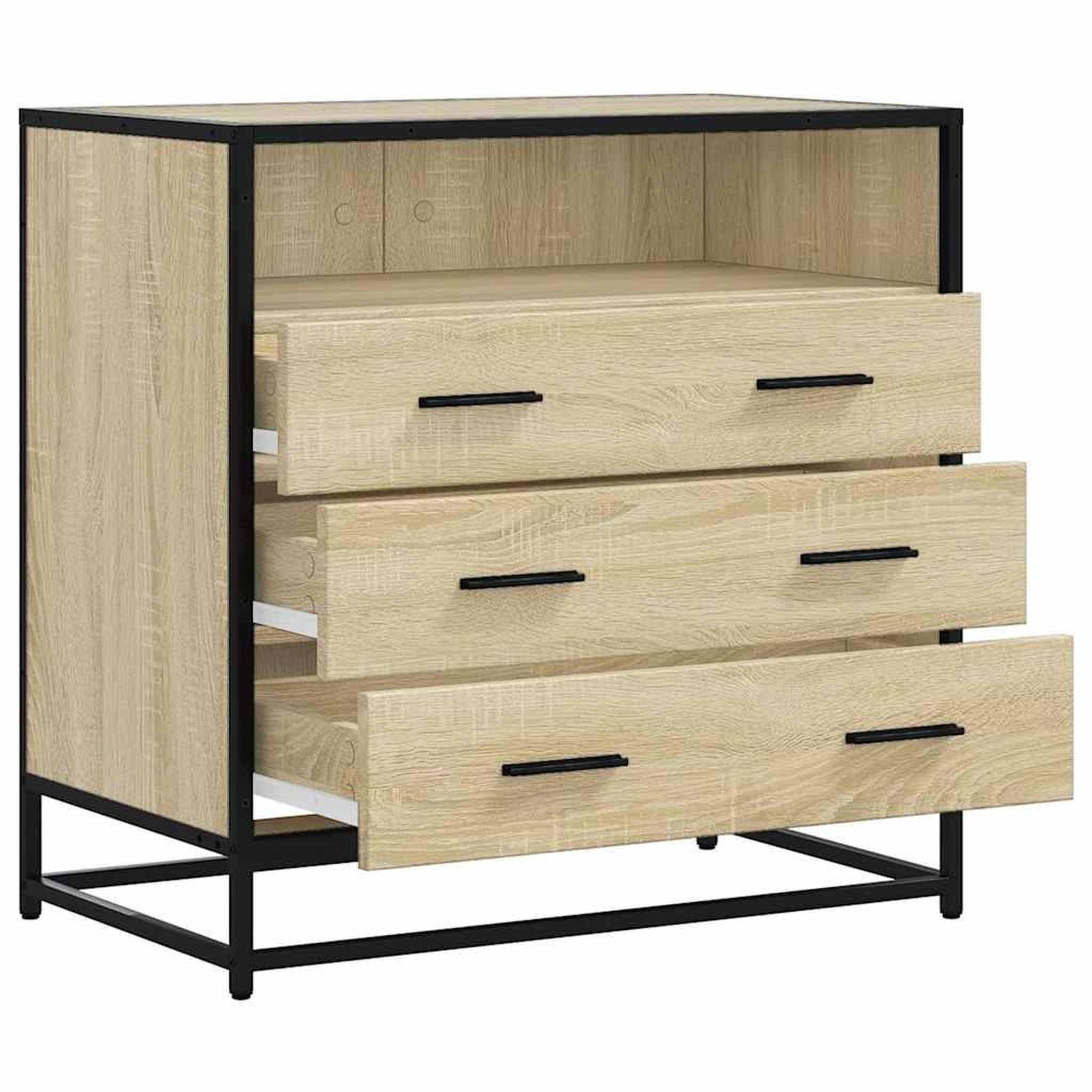 Voir la diapositive 5 : VIDAXL Commode chene sonoma 70x41x70 cm bois d'ingenierie