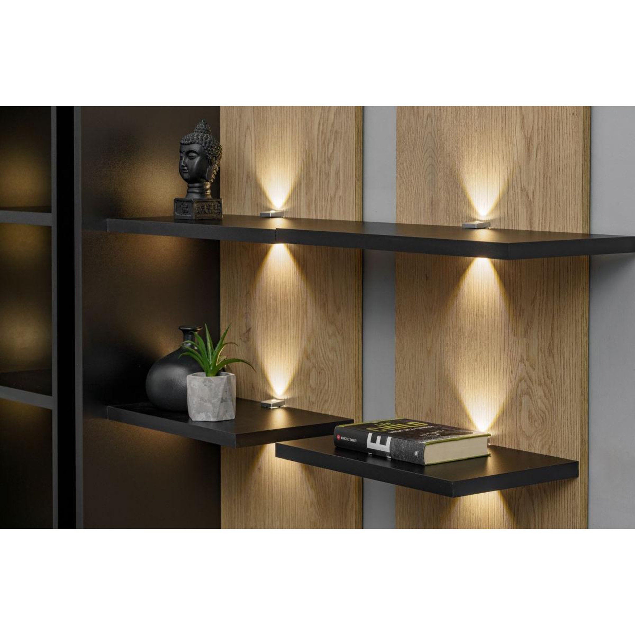 Voir la diapositive 6 : Paris Prix Ensemble meuble tv design  soul  300cm noir