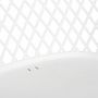 Voir la diapositive 6 : Paris Prix Lot de 4 Fauteuils Design  Malaga  80cm Blanc