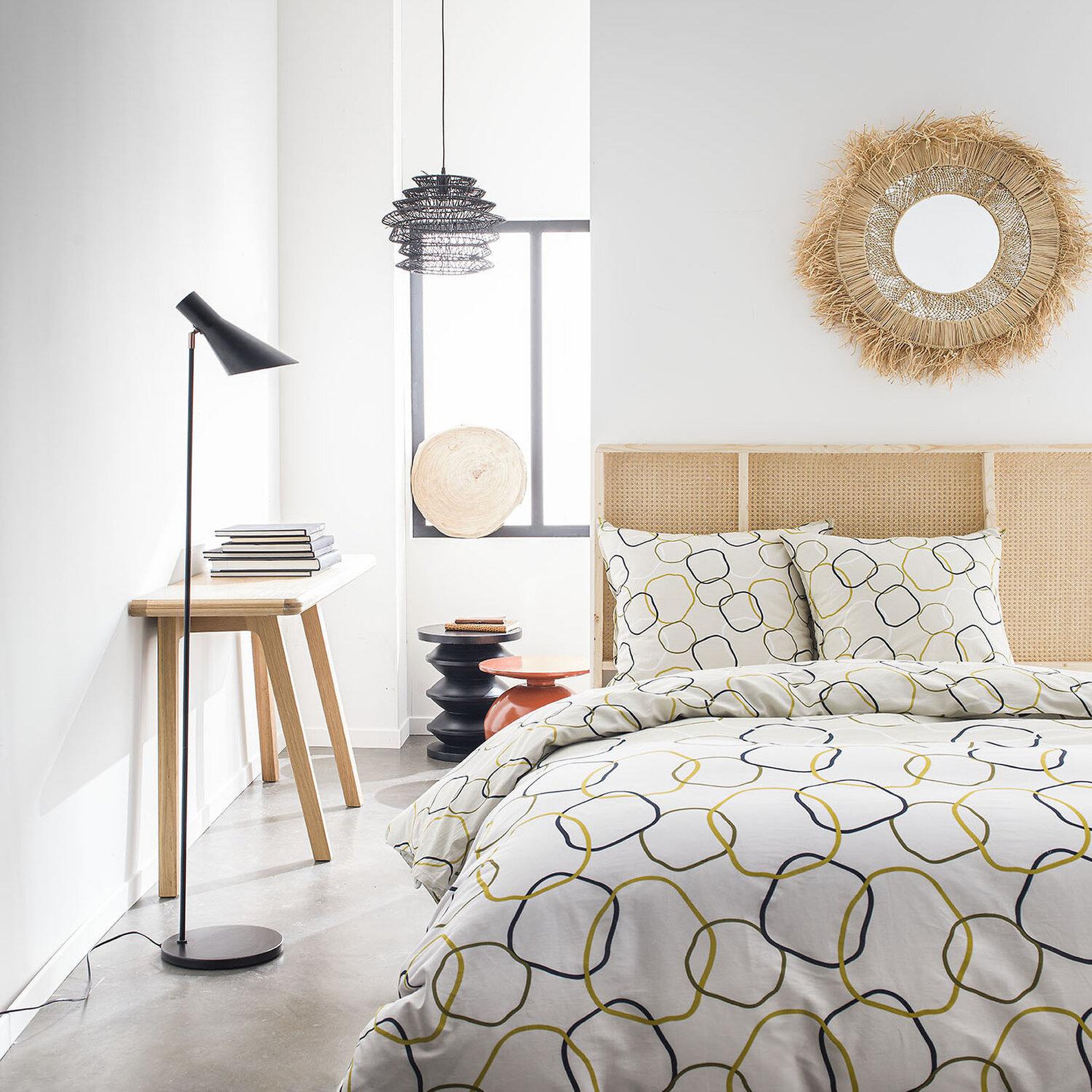 Voir la diapositive 1 : Home collection Parure housse de couette revers. 100% coton 57fils sunshine