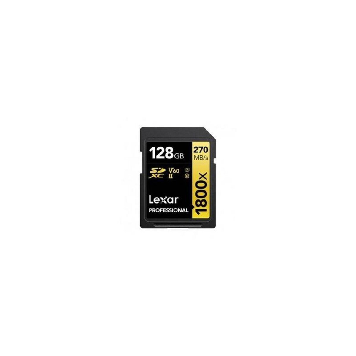 Duracell Carte mémoire SD Lexar SDXC 128 Go Noir et Jaune