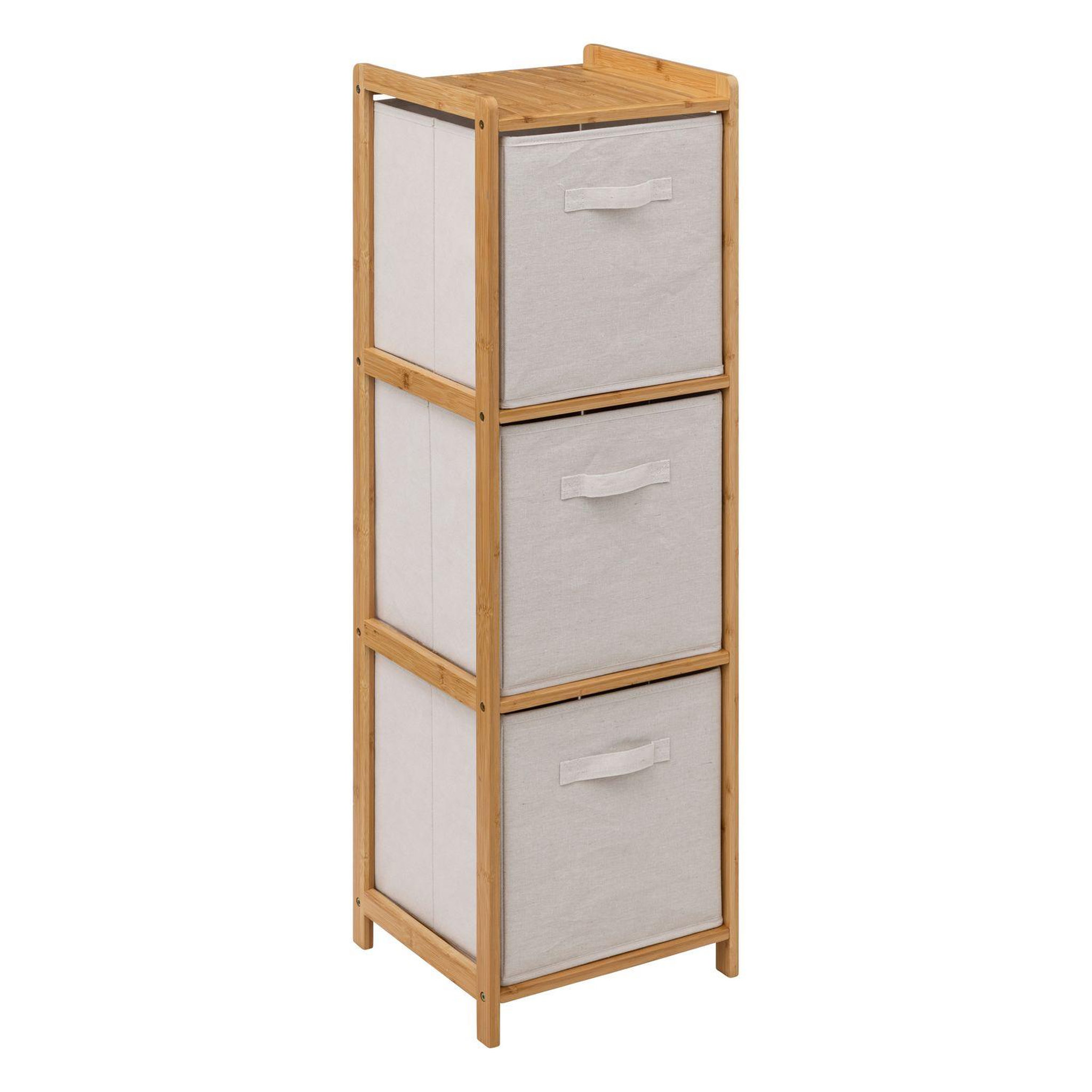 FIVE Etagère 3 paniers de rangement tidy box - beige