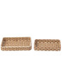 Voir la diapositive 2 : Paris Prix Lot de 2 Paniers de Rangement  Lupe  38cm Naturel & Blanc