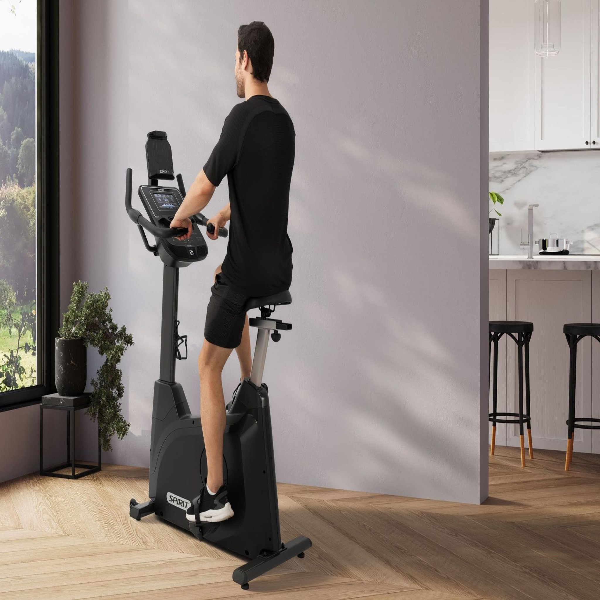 Voir la diapositive 2 : Spirit Vélo d'appartement et de fitness - spirit - modèle xbu 55 - ergomètre - maison/appartement