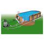 Voir la diapositive 5 : UBBINK Piscine bois Océa  470X860 - H130cm - Liner Gris 