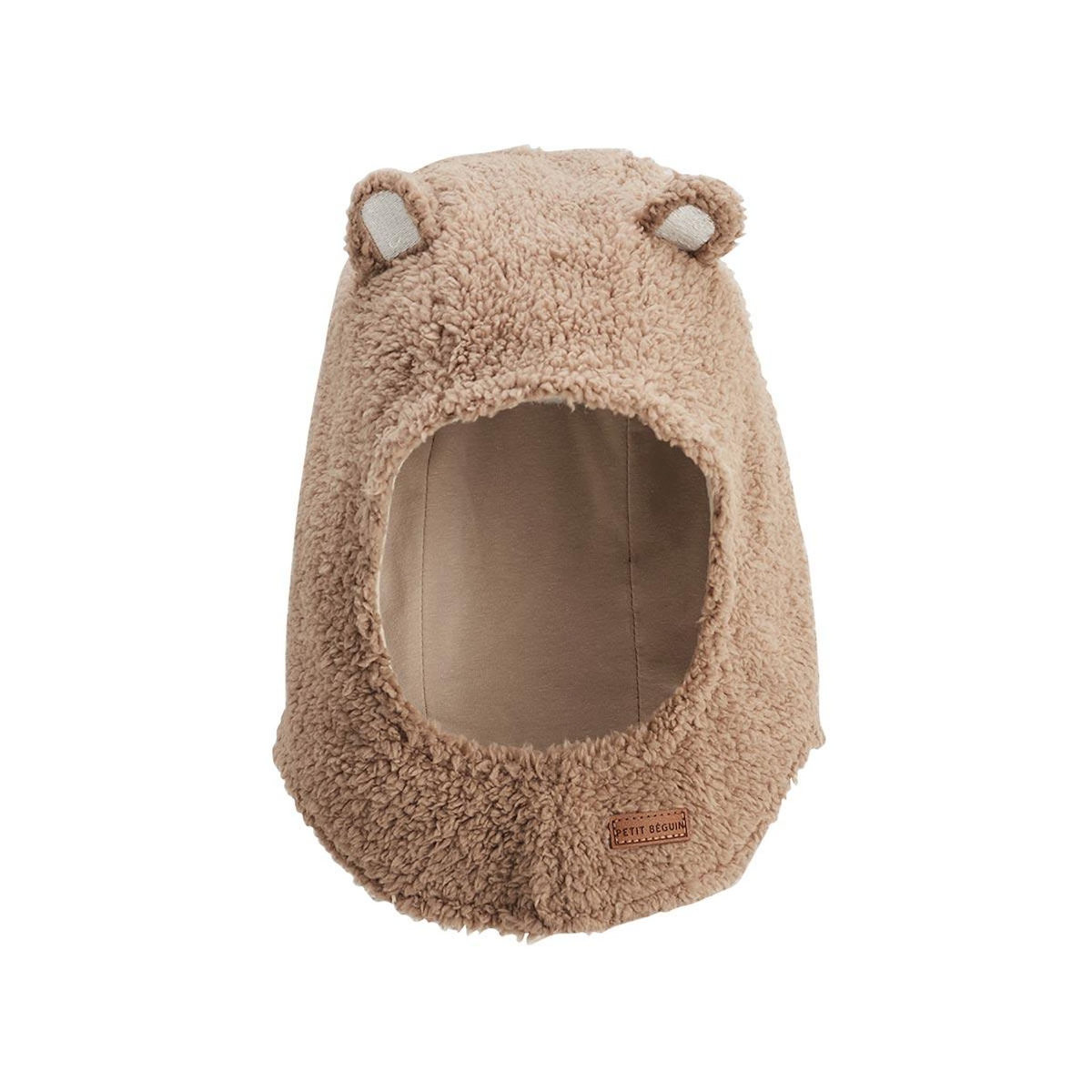 Petit Béguin Cagoule bébé en sherpa Charly