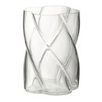 Paris Prix Vase Tourbillon en Verre  Swirly  19cm Transparent