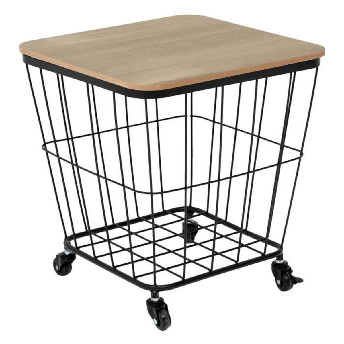 ATMOSPHERA Table Coffre Grillage  Jordi  43cm Noir