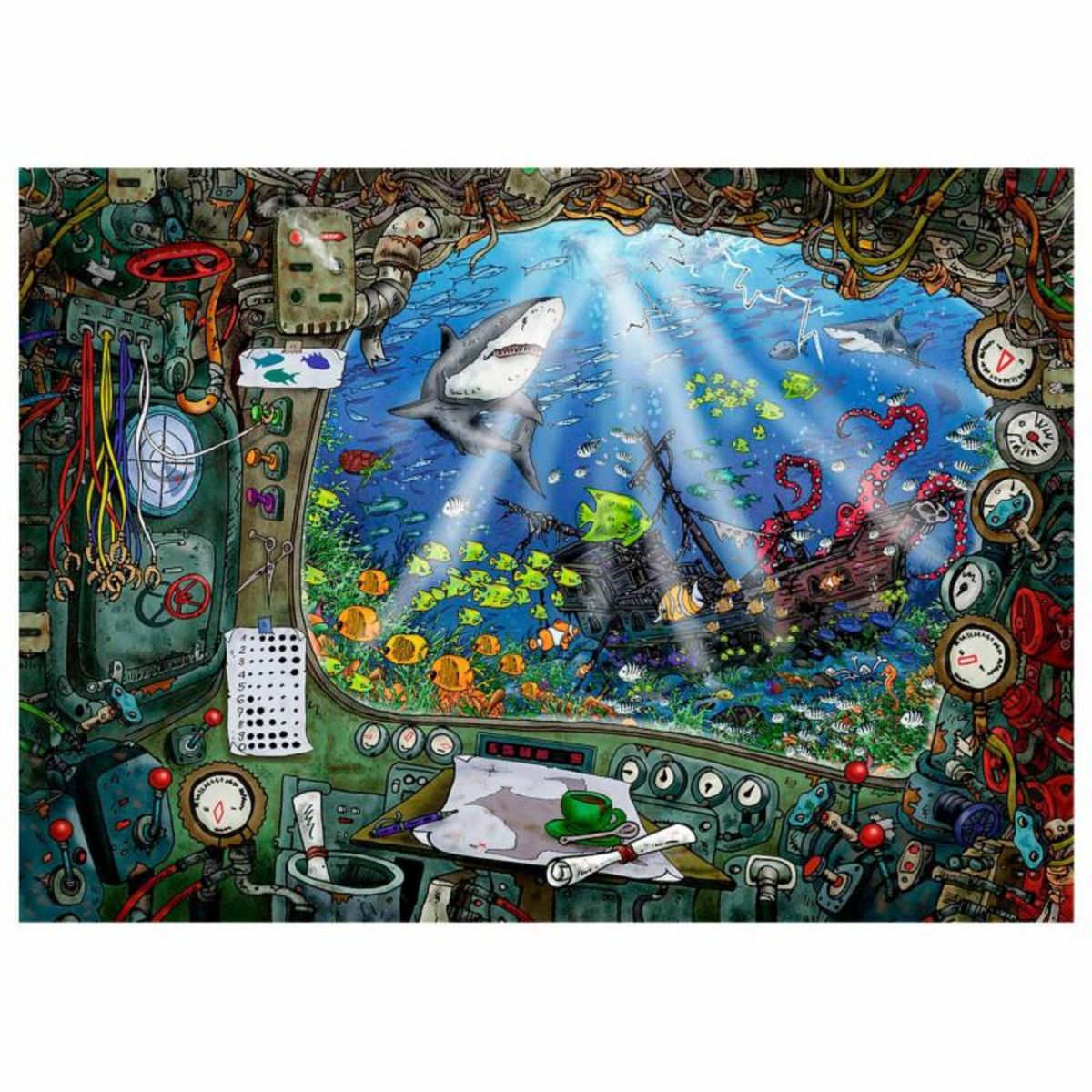 RAVENSBURGER Ravensburger Escape Room Puzzle - The Submarine, 759st.