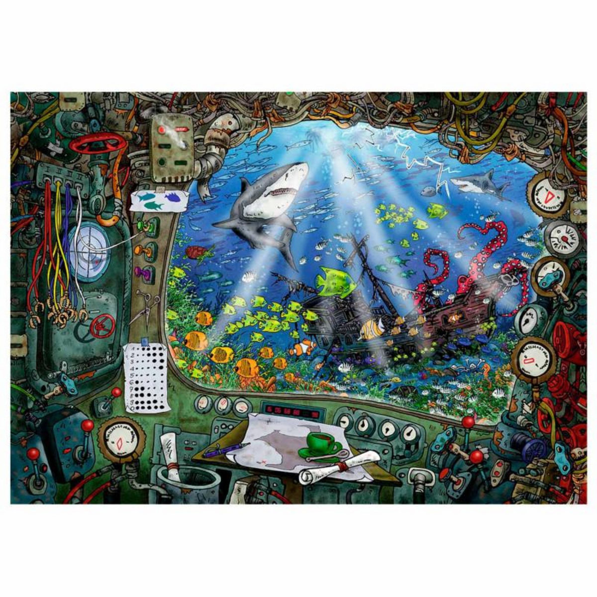 RAVENSBURGER Ravensburger Escape Room Puzzle - The Submarine, 759st.