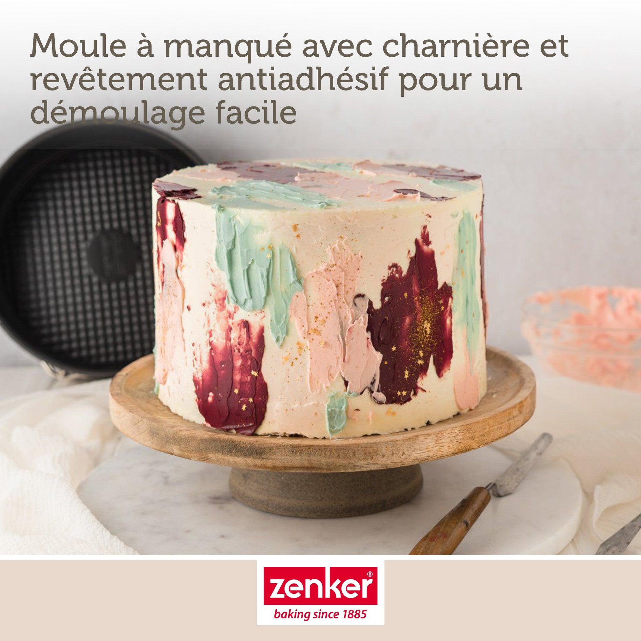 Voir la diapositive 4 : ZENKER Moule à manqué à charnière 20 cm zenker black metallic