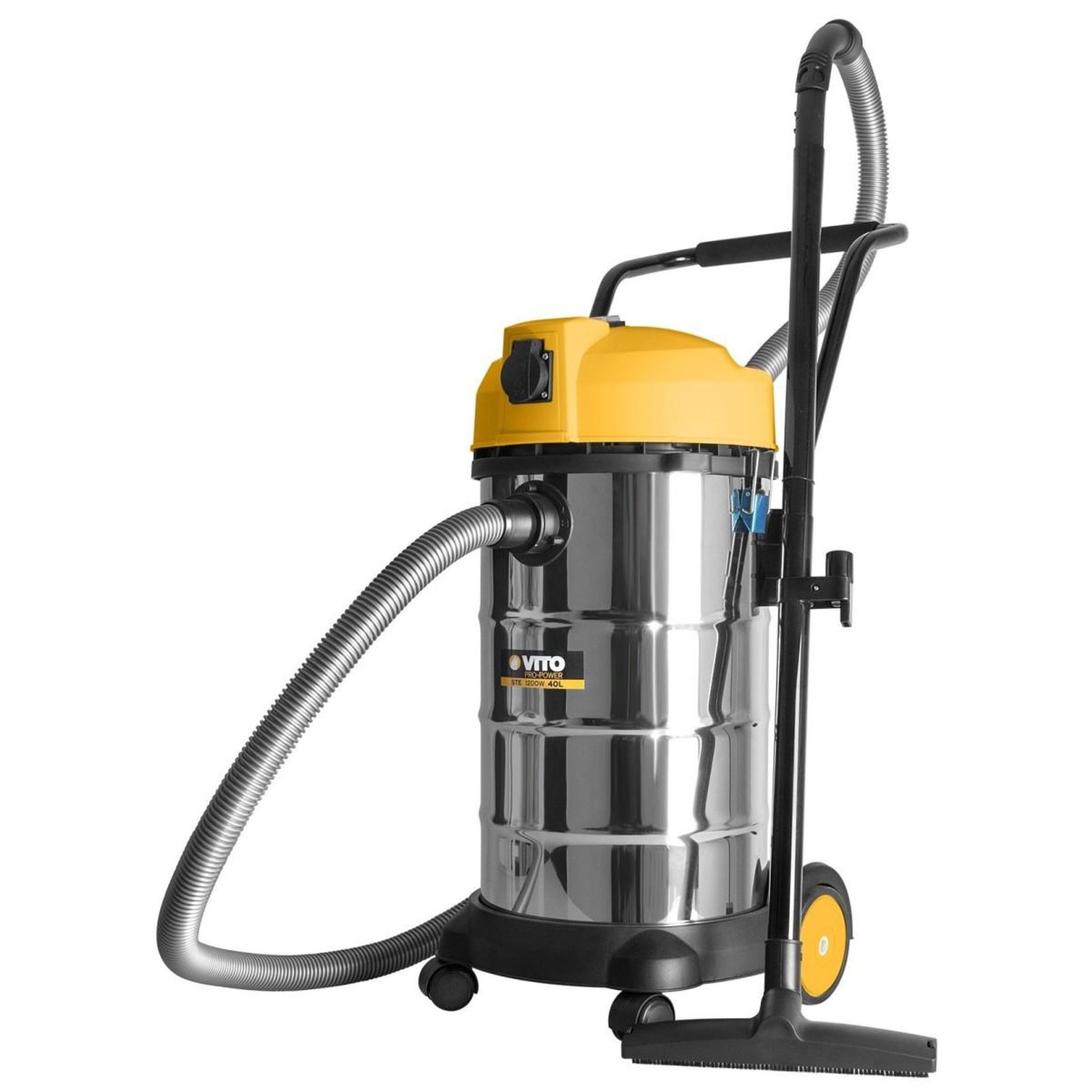 VITO Aspirateur eau et poussières 1200w cuve inox 40 litres + souffleur vito