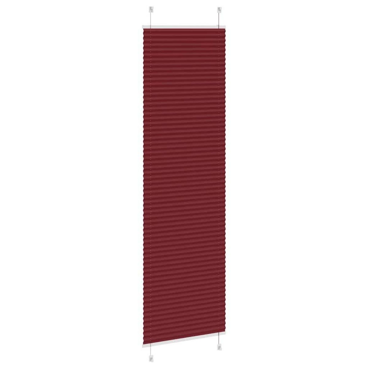 VIDAXL Store plisse rouge bordeaux 55x200 cm largeur du tissu 54,4 cm