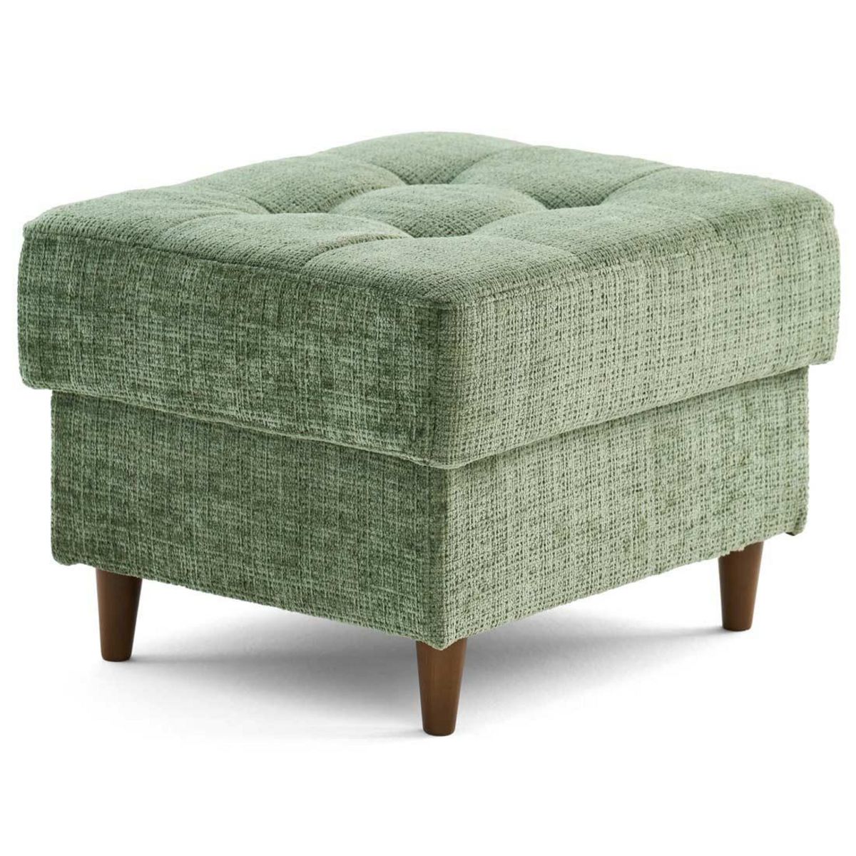 LISA DESIGN Anna - pouf en velours texturé - pieds en bois