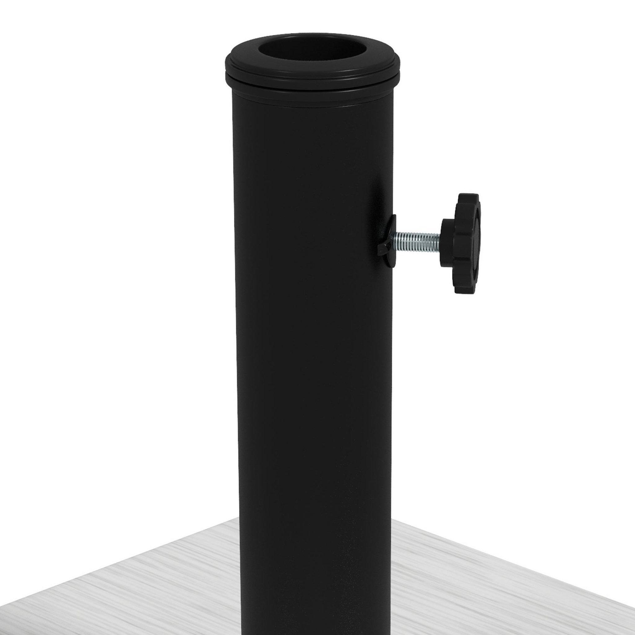 Voir la diapositive 5 : OUTSUNNY Pied de parasol - base de lestage poids net 12 Kg métal