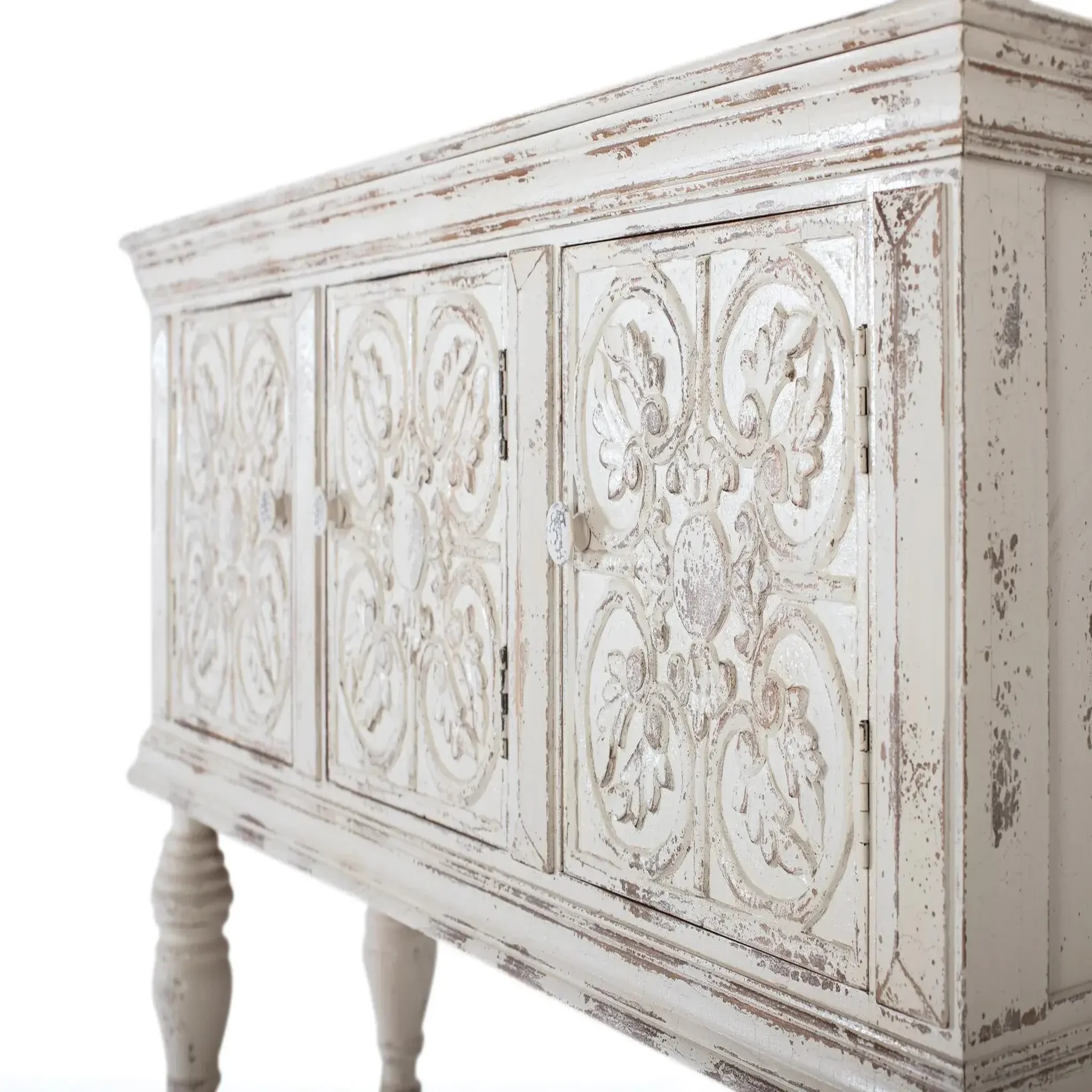 Voir la diapositive 5 : GINER Y COLOMER SL Console en bois de manguier 148 cm style méditerranéen moderne