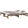 Voir la diapositive 3 : VIDAXL Lit coulissant sans matelas marron miel 2x(90x190) cm