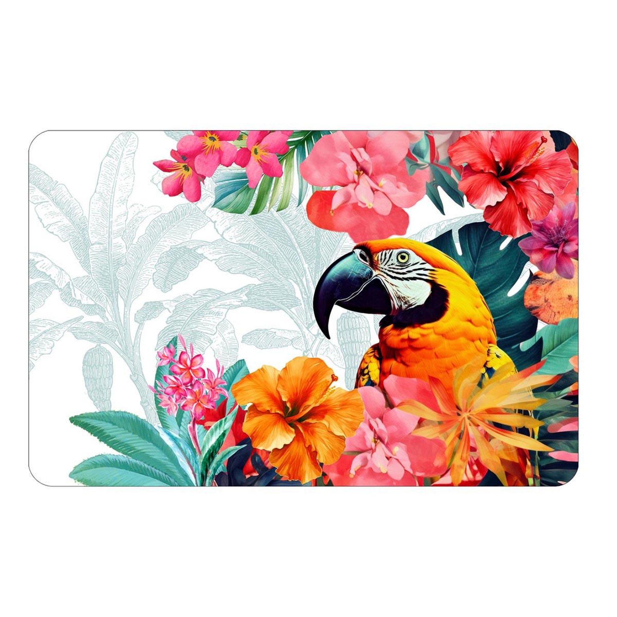 Douceur d'Intérieur Set de Table Imprimé  Tahiti  28x44cm Multicolore