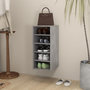 Voir la diapositive 1 : VIDAXL Armoire a chaussures Gris beton 31,5x35x70 cm Bois d'ingenierie