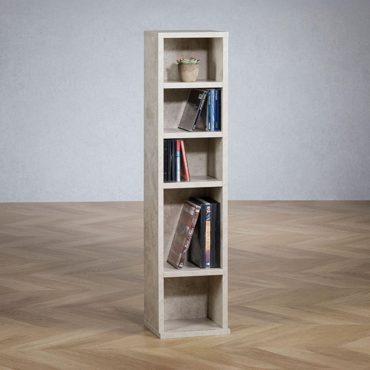 IDIMEX Étagère pour CD et DVD MELODIE, en bois