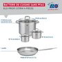 Voir la diapositive 2 : ELO Ensemble de 1 Poêle de cuisson 24 cm et 3 faitouts 12, 14 et 26 cm Elo Profi Citrin