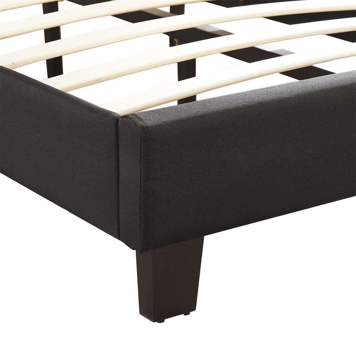 IDIMEX Lit 1 place FLORIDA, 90 x 190 cm, capitonné avec sommier, revêtement en tissu