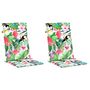 Voir la diapositive 3 : VIDAXL Coussins de chaise de jardin dossier haut lot de 2 multicolore