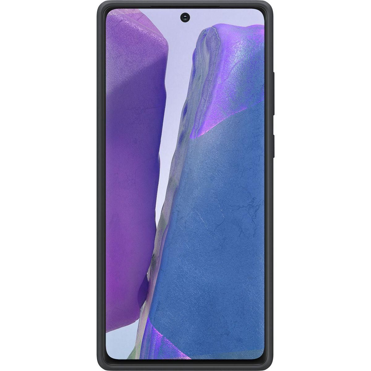 Samsung Coque Note 20 Silicone noir