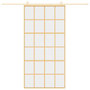 Voir la diapositive 3 : VIDAXL Porte coulissante dore 102,5x205cm verre ESG clair et aluminium