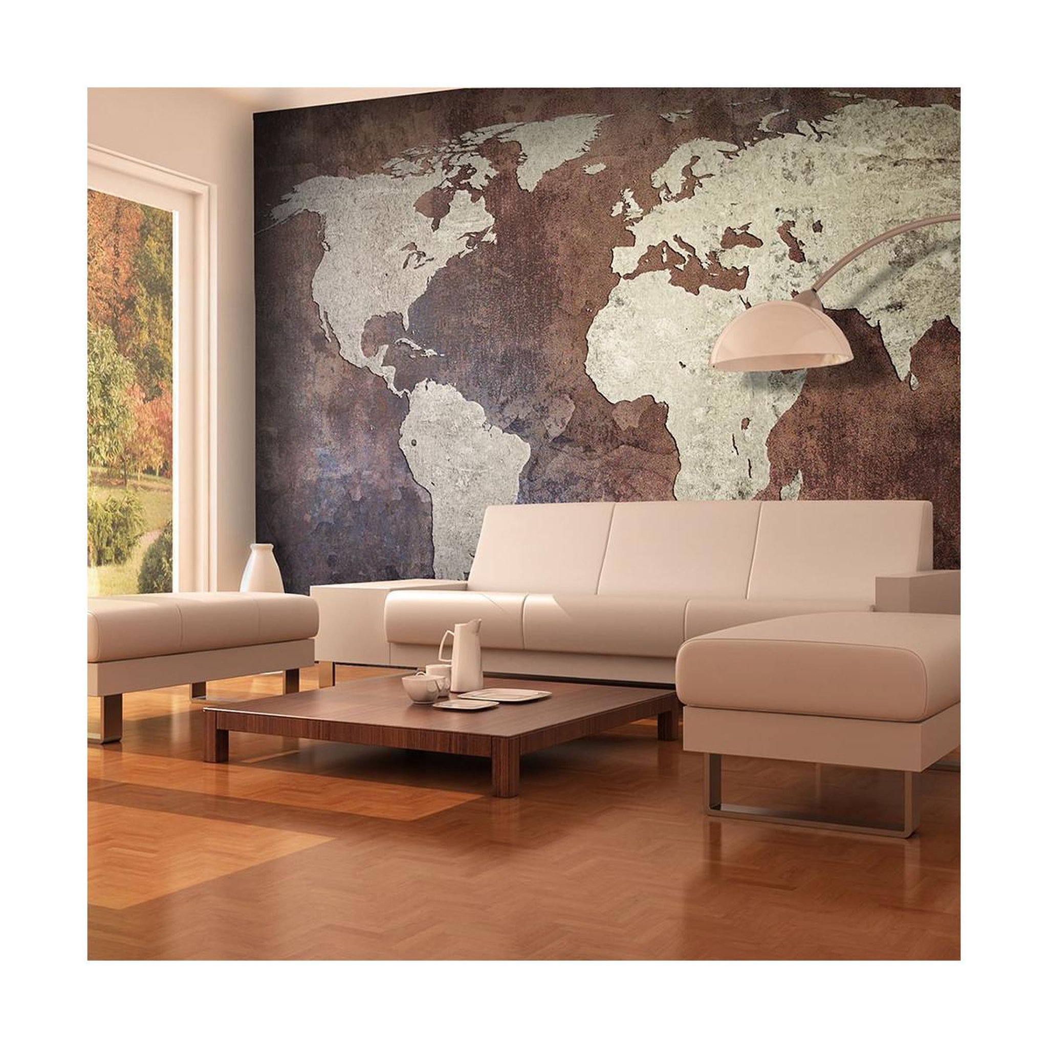 Paris Prix Papier peint  continents de fer  270x450cm