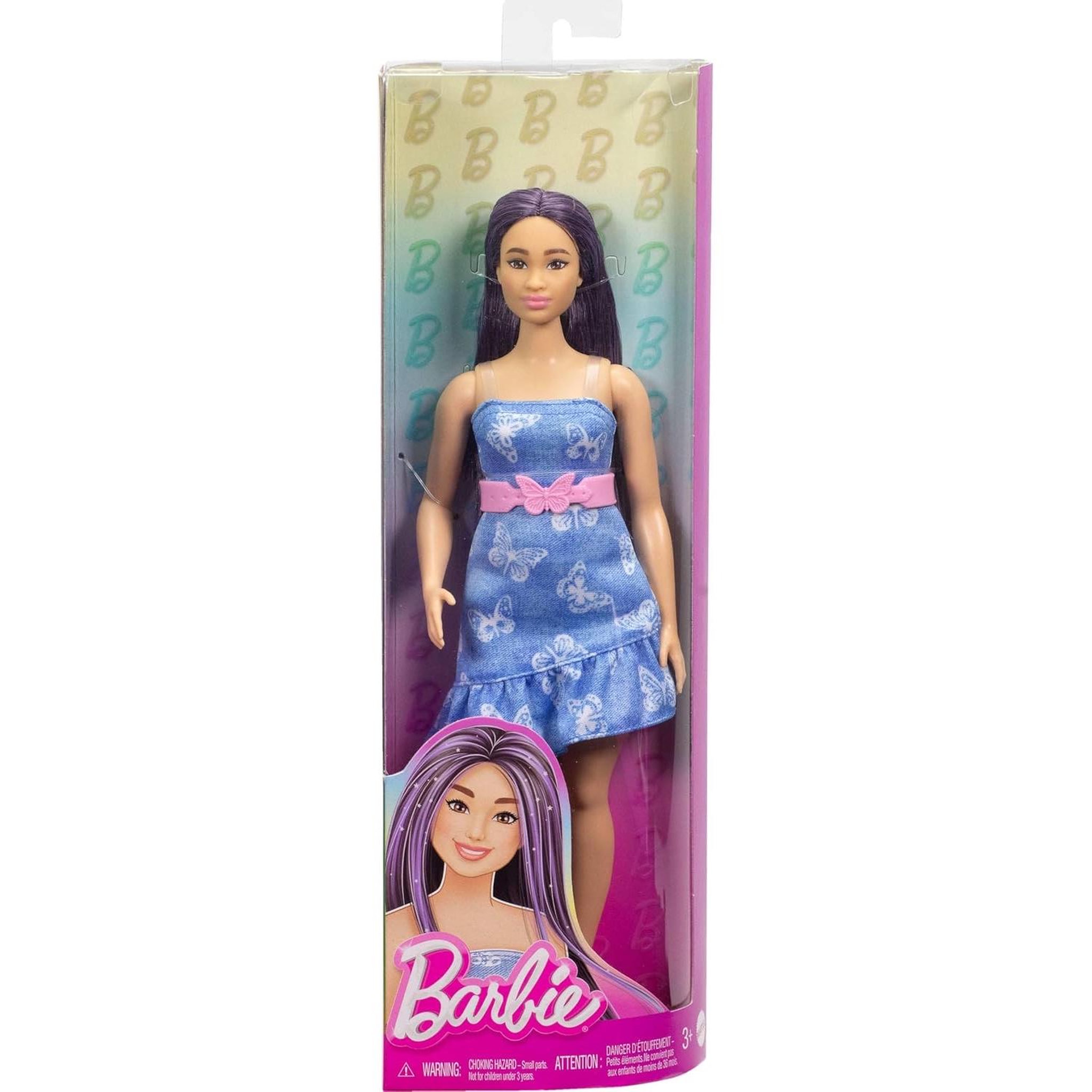 MATTEL Barbie - Poupée Fashionistas aux cheveux violets