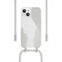 WOODCESSORIES Coque avec cordon iPhone 13 mini Tour de cou blanc