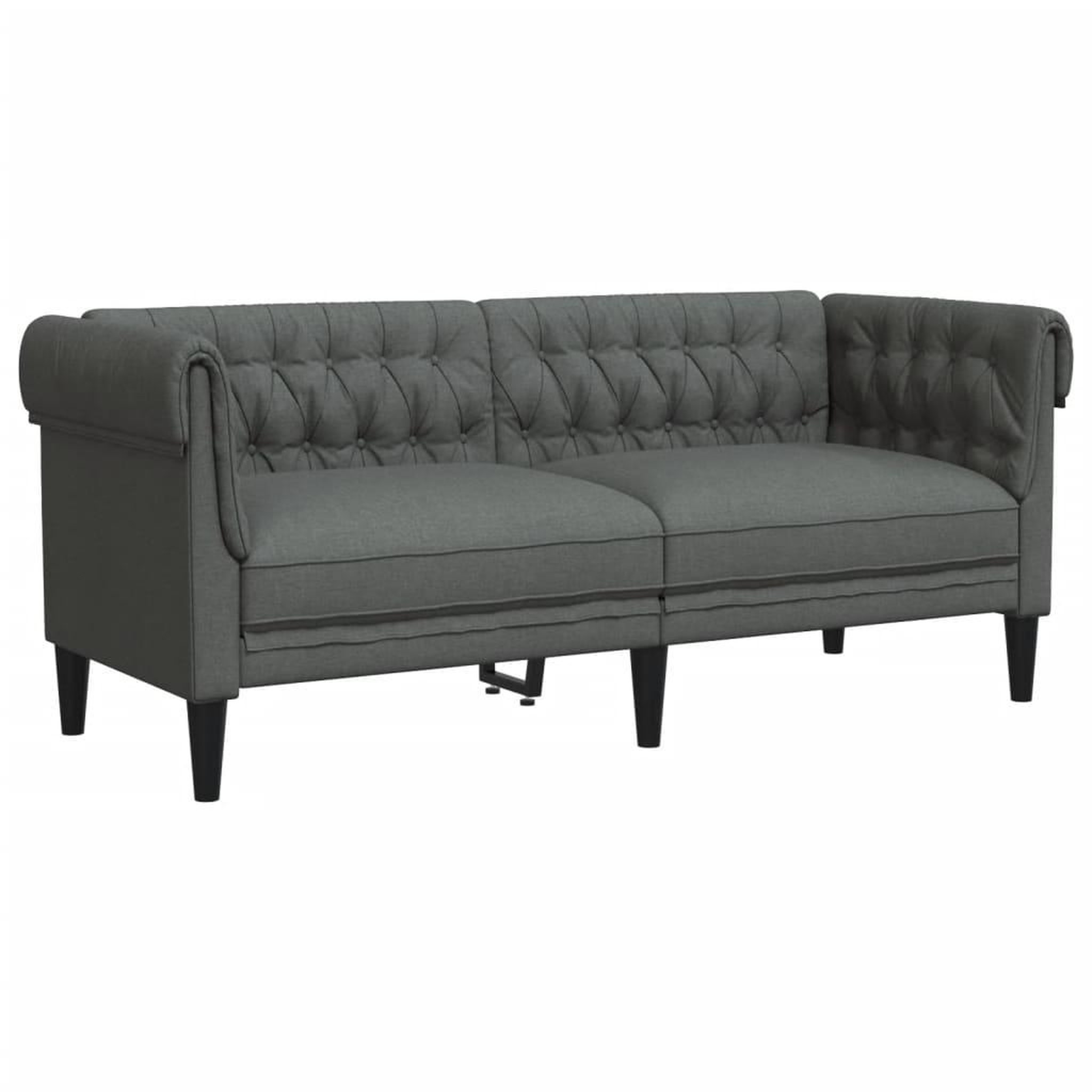 Voir la diapositive 5 : VIDAXL Ensemble de canapes 3 pcs gris fonce tissu