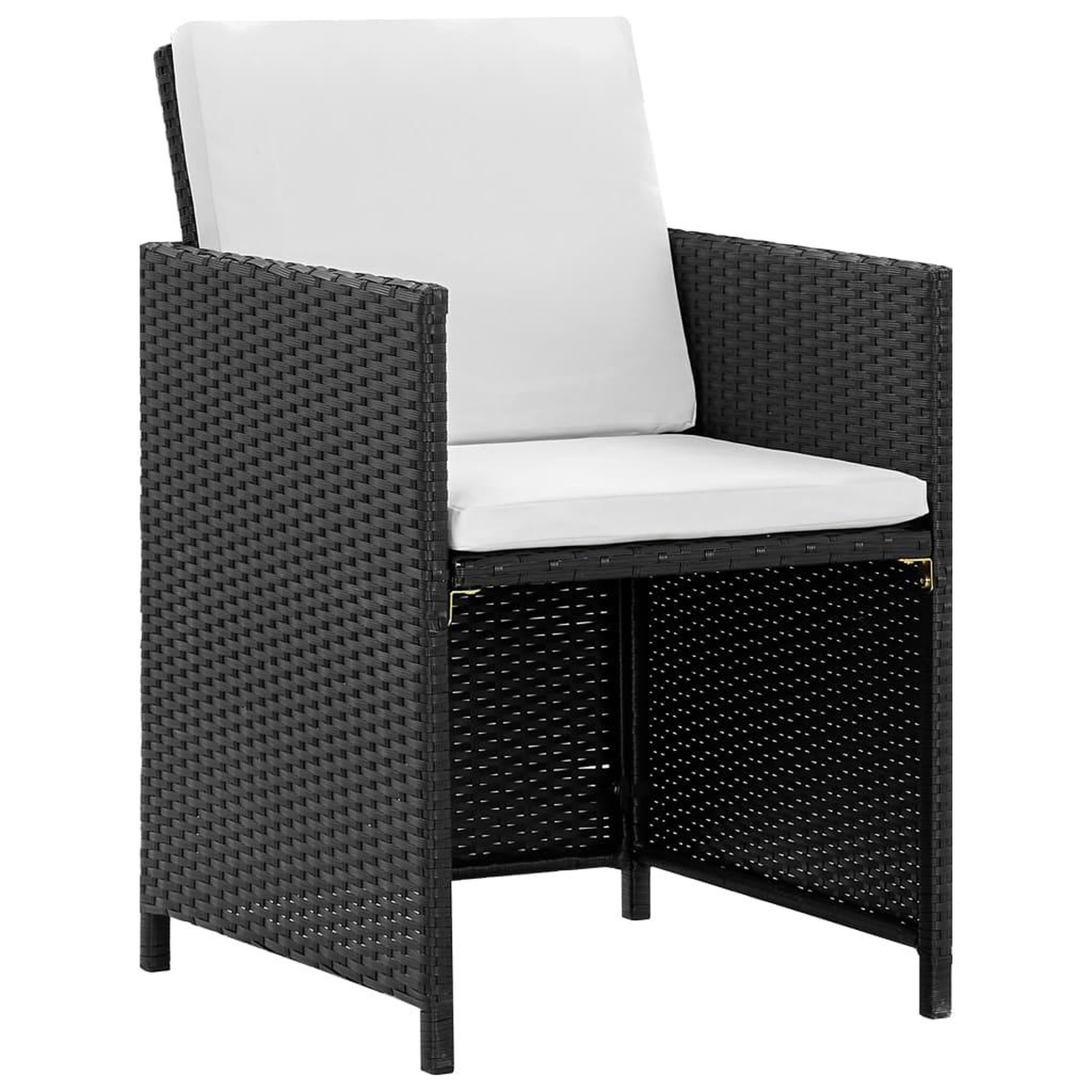 Voir la diapositive 3 : VIDAXL Ensemble a manger d'exterieur 11 pcs coussins resine tressee