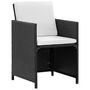 Voir la diapositive 3 : VIDAXL Ensemble a manger d'exterieur 11 pcs coussins resine tressee