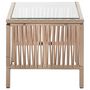 Voir la diapositive 5 : VIDAXL Salon de jardin 4 pcs avec coussins Resine tressee Beige