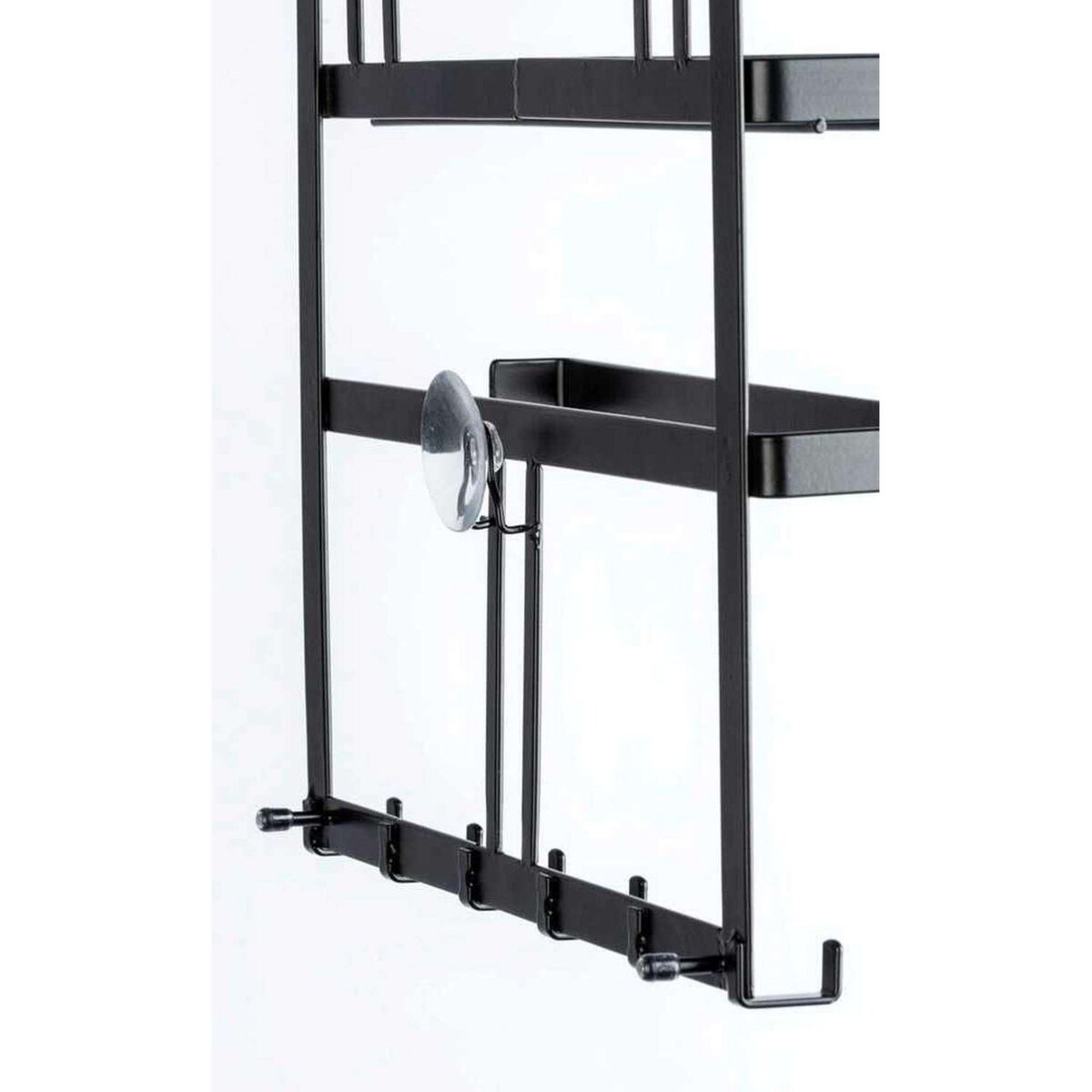 Wenko Organiseur de cuisine mural - Noir