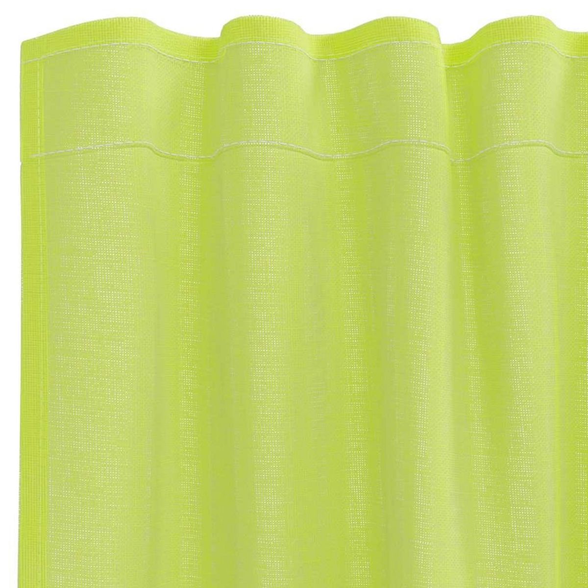 VIDAXL Rideaux en voile avec passants 2 pcs vert pomme