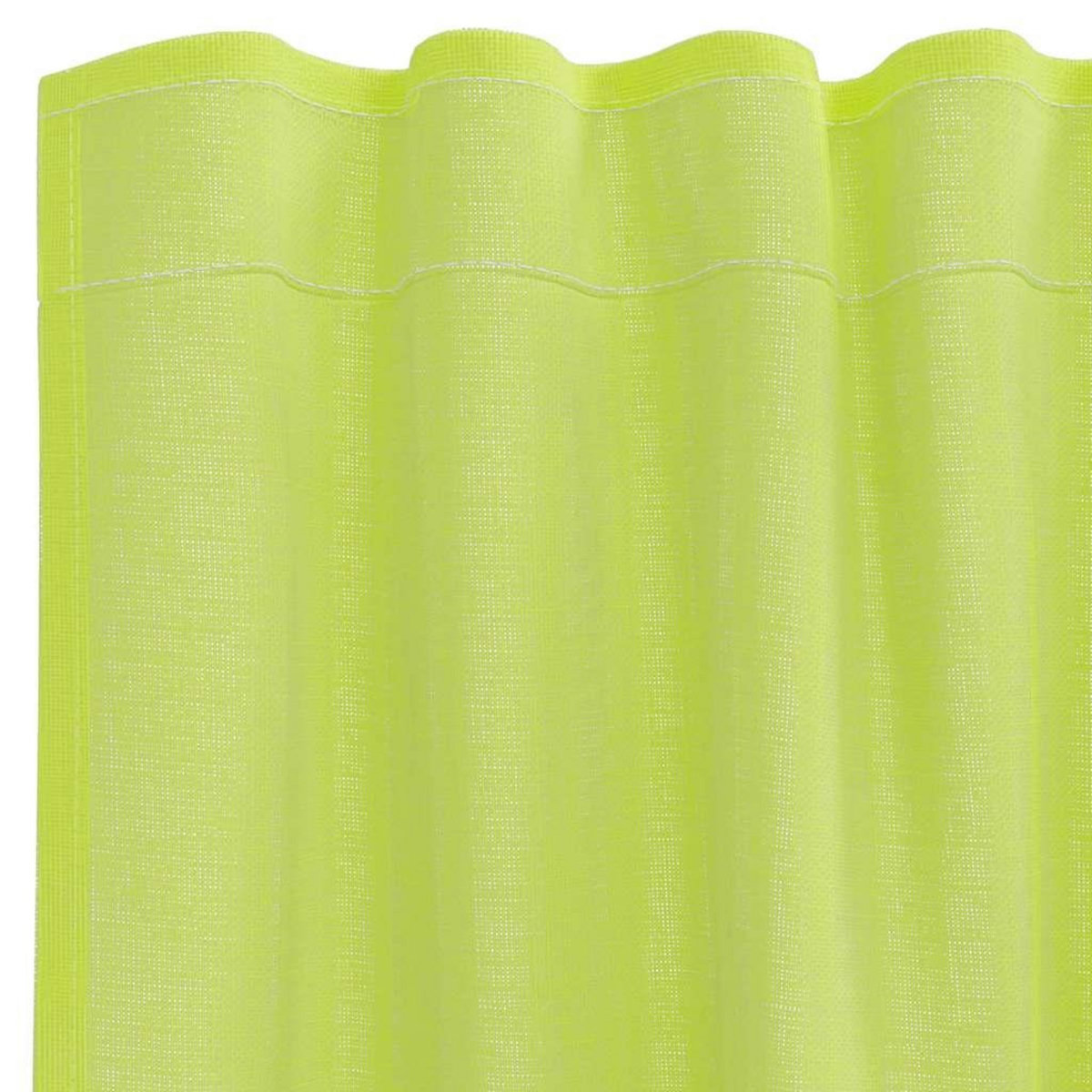 VIDAXL Rideaux en voile avec passants 2 pcs vert pomme
